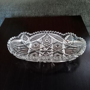 Elegant Crystal Cut Glass Bowl